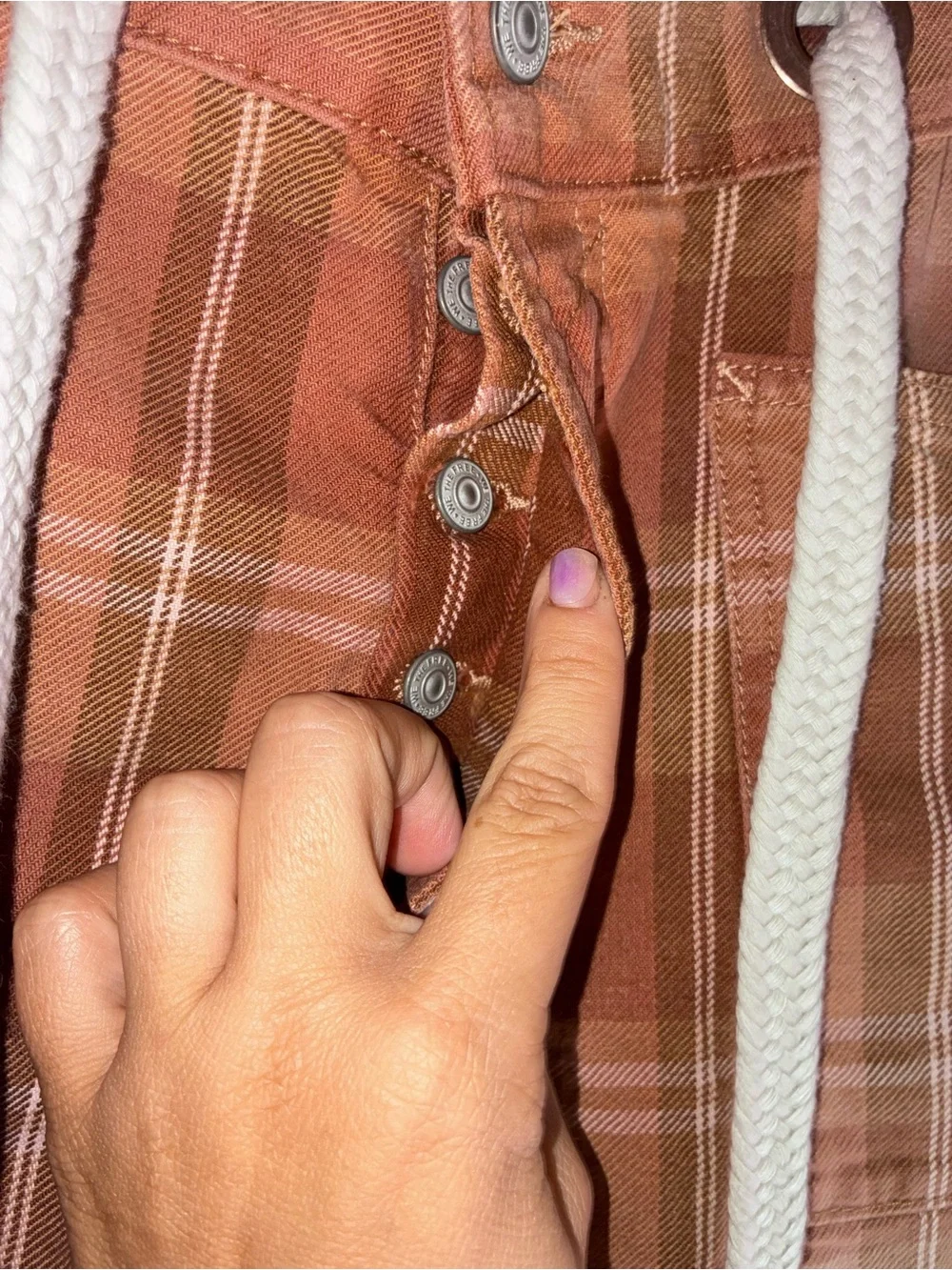 Free People We the Free Plaid Moxie Shorts